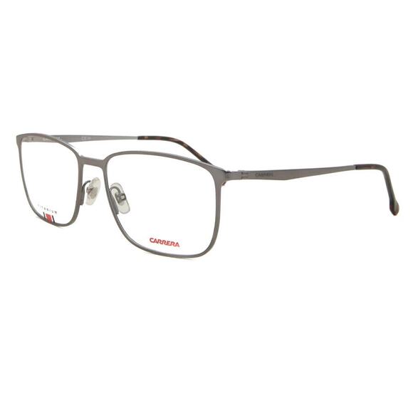 CARRERA 8858 R80 MATTE RUTHEN TITANIUM SILVER EYEGLASSES FRAMES 56-17-145